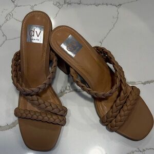 Dolce Vita Women's Brown Braided Heeled Sandals